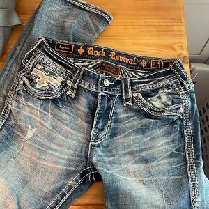 Rock revival mid rise bootcut jeans